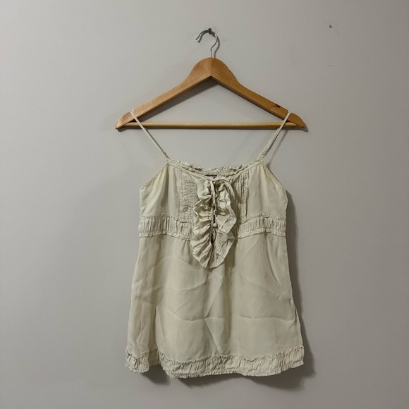 Vintage Y2K Cream Juicy Couture Camisole Blouse Sleeveless Tank Top Coquette - Picture 4 of 16